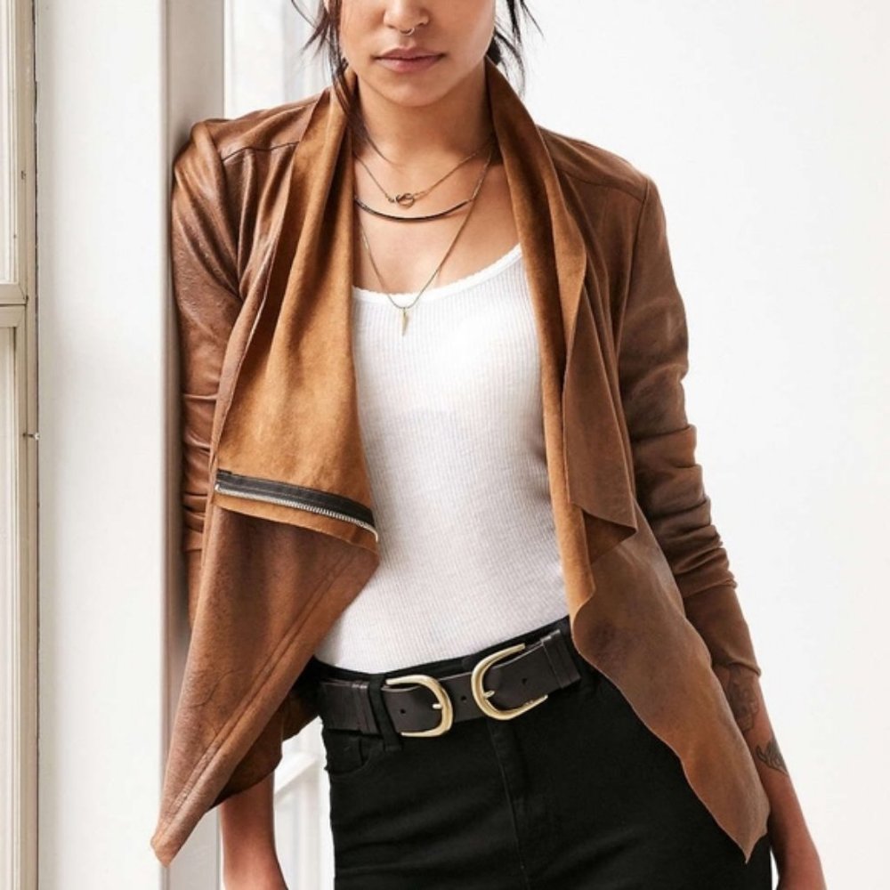 Silence + Noise Brown Suede Jacket - Sz. S